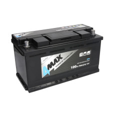 4MAX 100Ah R+ 900A EFB
