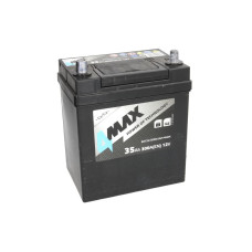 4MAX 35Ah 300A R+ Asia (тонкі/товсті клеми)