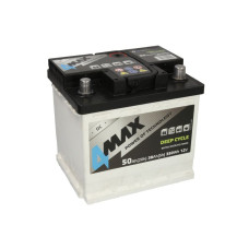 4MAX 50Ah(20h) 38Ah(5h) 350Wh (Deep Cycle)