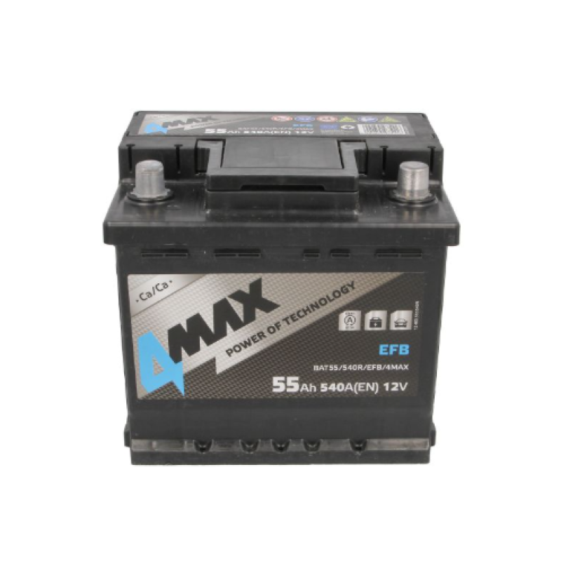 Акумулятор 4MAX 55Ah 540A R+ EFB Start-Stop