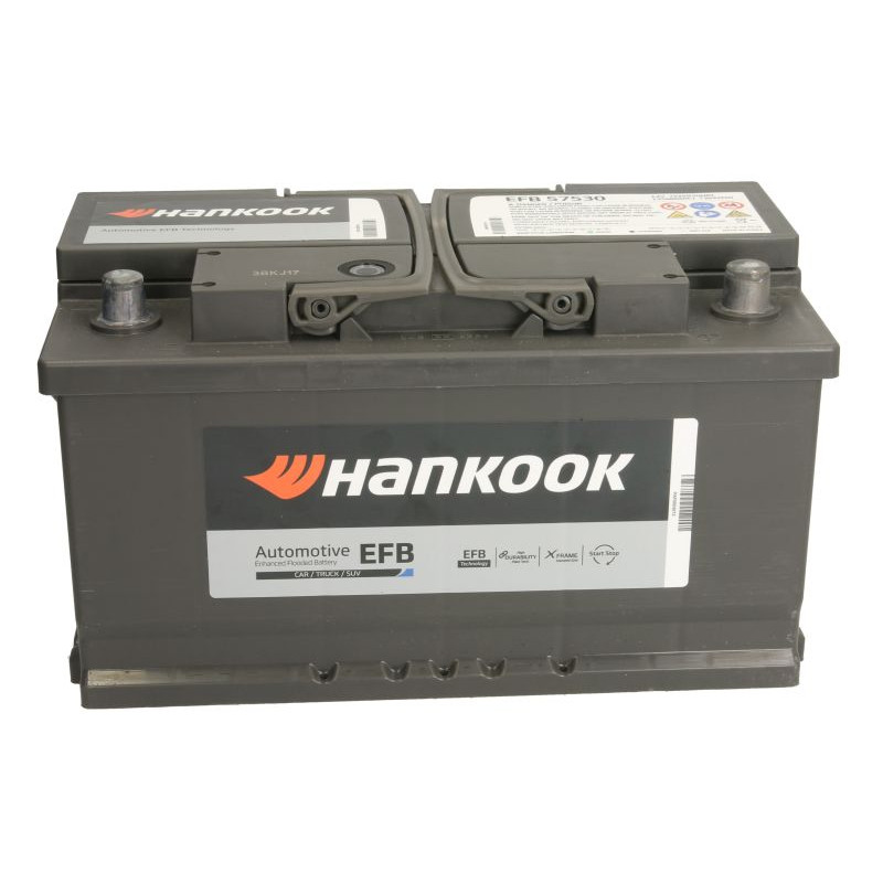 Акумулятор Hankook 75Ah R+ 730A (низький) EFB Start-stop
