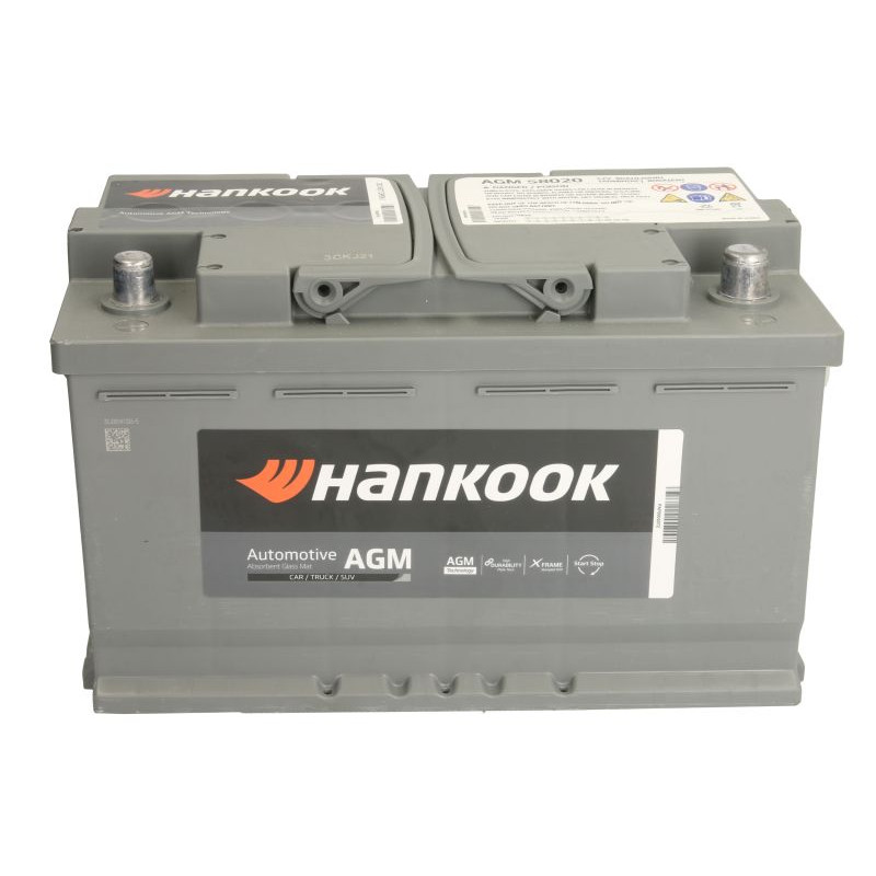 Автомобільний акумулятор Hankook Prime 80Ah 800A R+ AGM