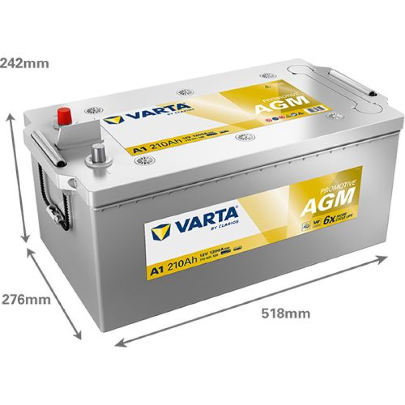 Акумулятор Varta Promotive Silver SHD 210Ah 1200A L+ (A1)