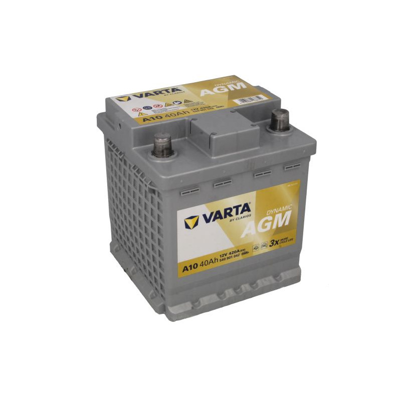 Акумулятор Varta A10 AGM 40Ah 420A R+ (540 901 042) Start-Stop