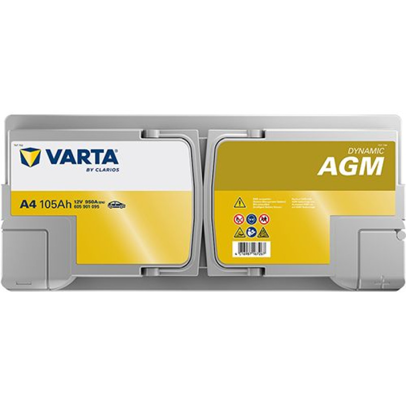 Акумулятор Varta A4 AGM 105Ah 950A R+ (605 901 095) Start-Stop