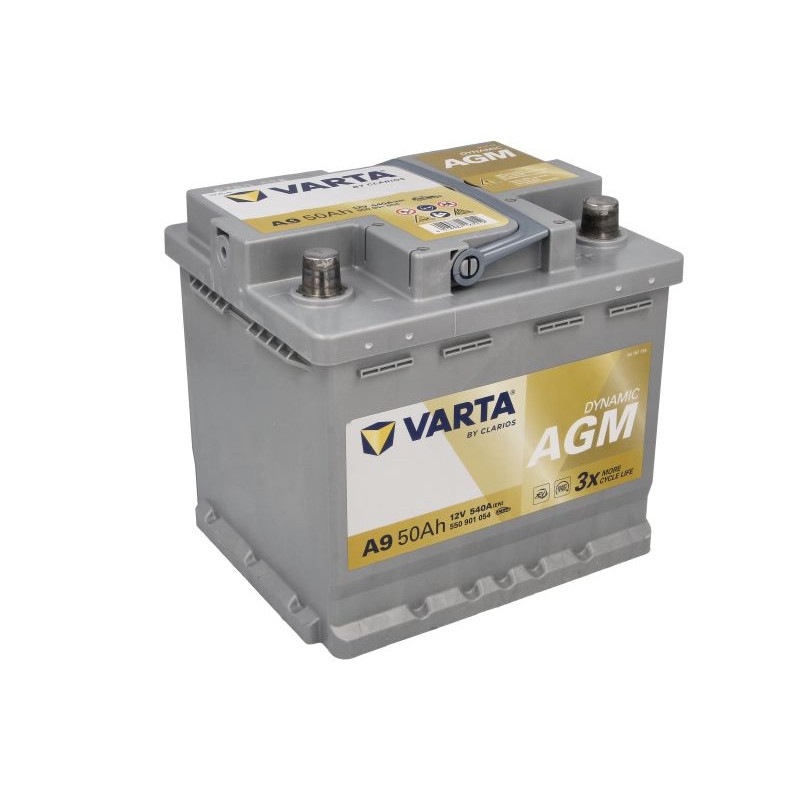 Акумулятор Varta A9 AGM 50Ah 540A R+ (550 901 054) Start-Stop