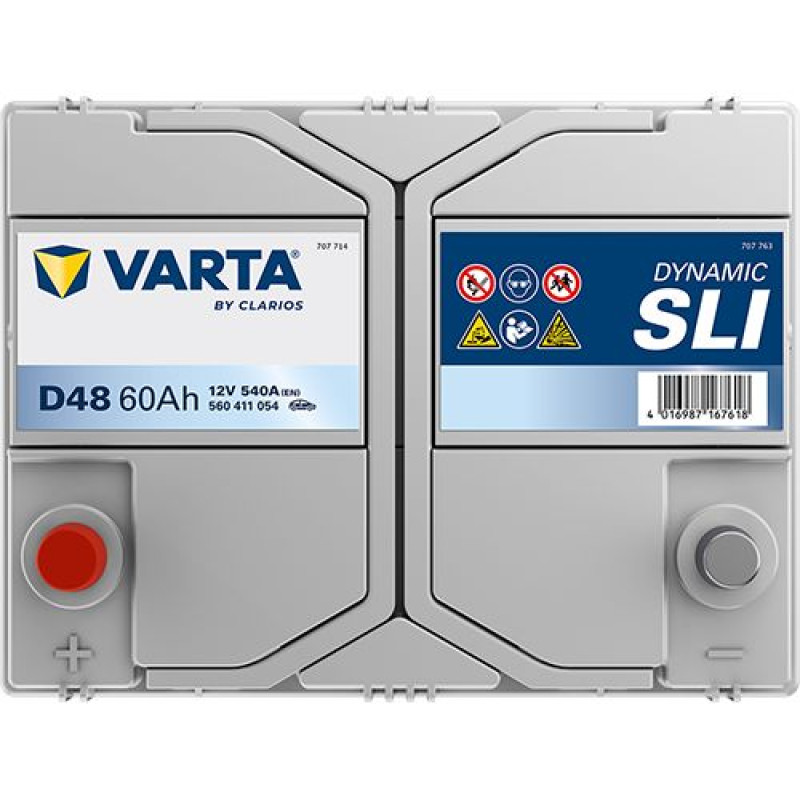 Акумулятор Varta Blue Dynamic D48 60Ah 540A L+ (Asia) (560 411 054)