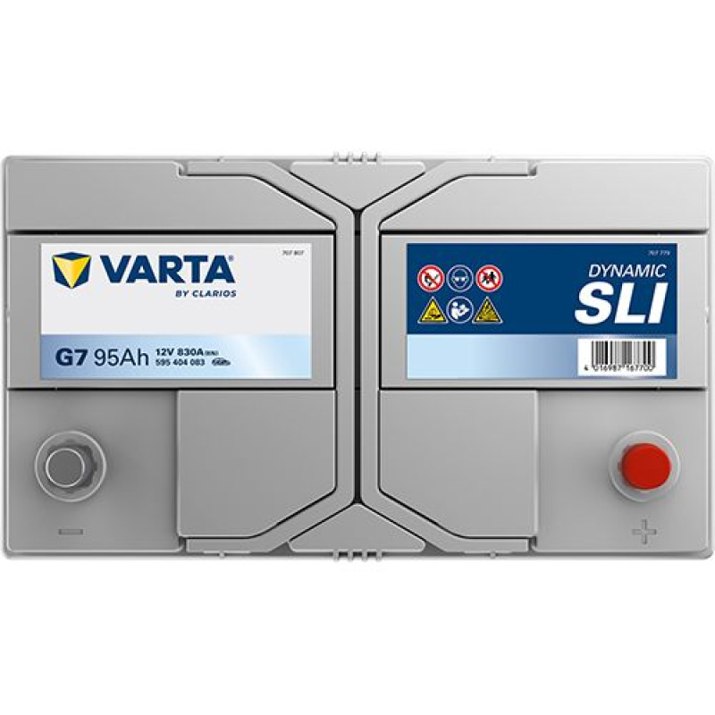Акумулятор Varta G7 Blue Dynamic 95Ah 830A R+ (Asia) (595 404 083)