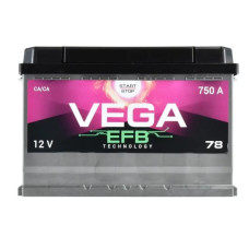 Vega 78Ah 750A R+ EFB