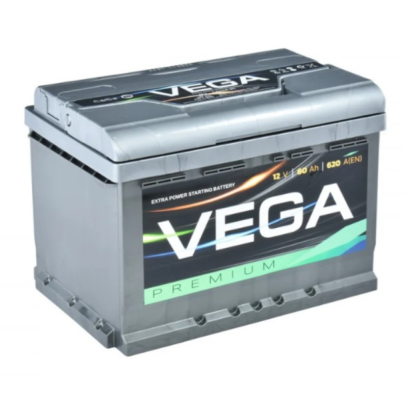 Акумулятор Vega Premium 61Ah 600A L+ (Низький)