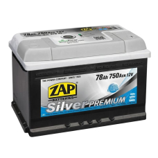 ZAP Silver 78Ah R+ 750A (низький)