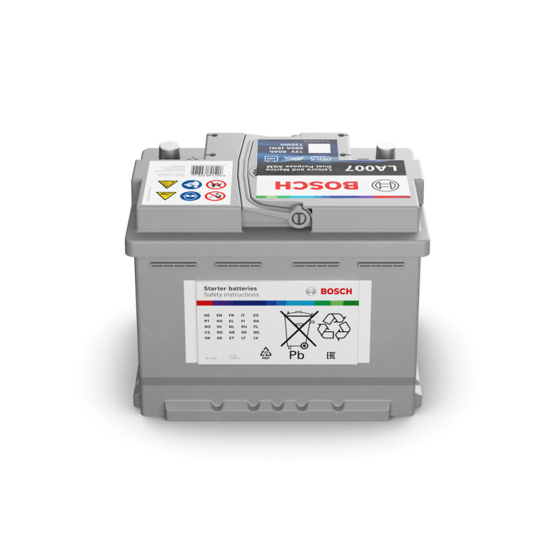 Тяговий акумулятор Bosch LA (007) 60Ah 680A R+ 720 Wh Dual Purpose AGM