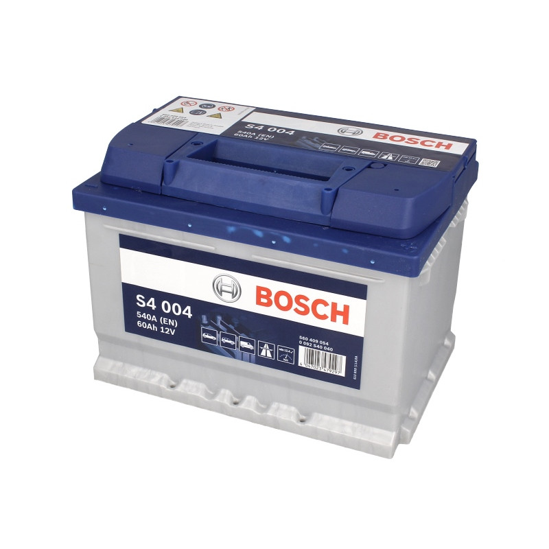 Автомобільний акумулятор Bosch S4 (004) 60Ah 540A R+ (низький корпус)