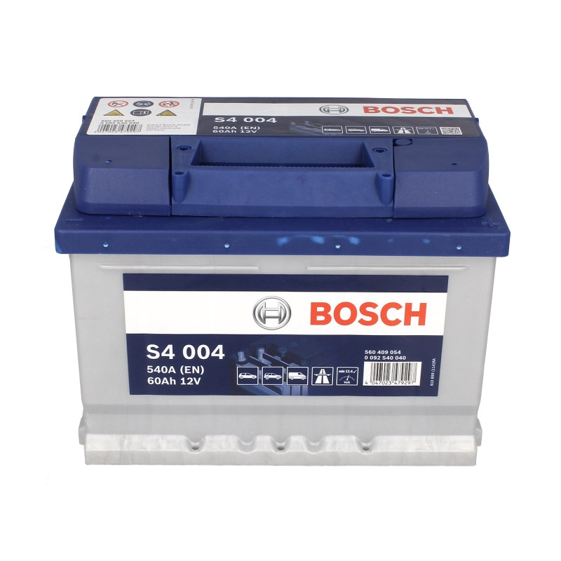 Автомобільний акумулятор Bosch S4 (004) 60Ah 540A R+ (низький корпус)