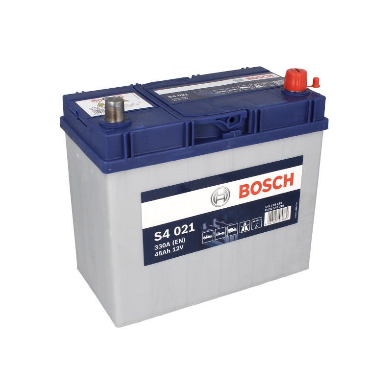 Акумулятор Bosch S4 021 45Ah 330A R+ (Asia тонкі клеми) Honda