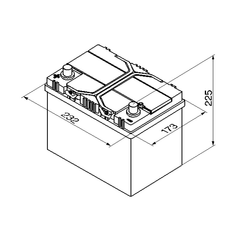 Автомобільний акумулятор Bosch S4 (025) 60Ah 540A L+ (Asia)