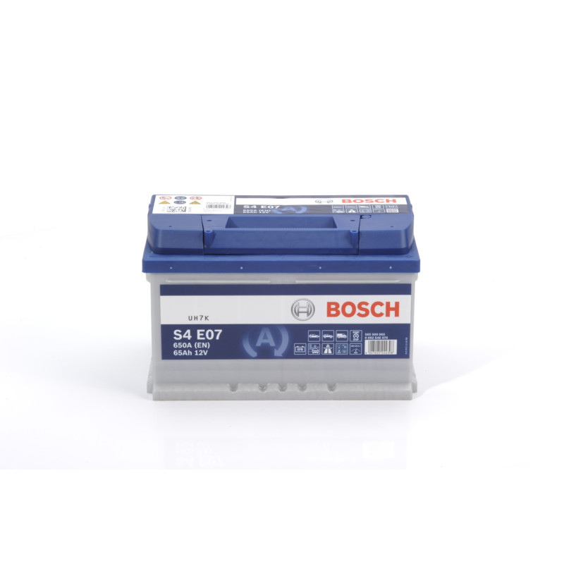 Автомобільний акумулятор Bosch S4 (E07) 65Ah 650A R+ EFB (низький корпус) Start-Stop