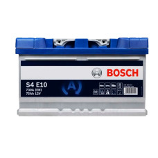 Bosch S4 (E10) 75Ah 730A R+ EFB (низький)