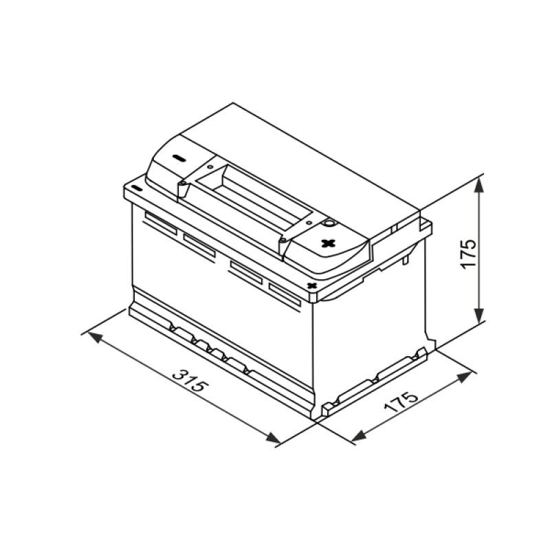 Автомобільний акумулятор Bosch S4 E10 75Ah 730A R+ EFB низький Start-Stop