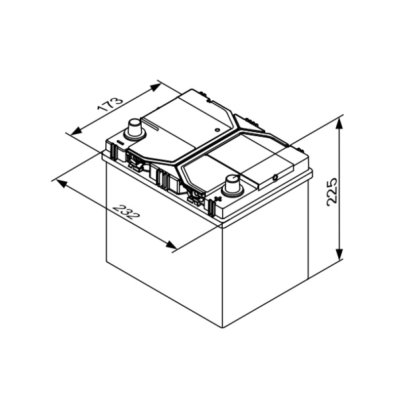 Автомобільний акумулятор Bosch S4 (E40) 65Ah 650A R+ EFB (Asia) Start-Stop