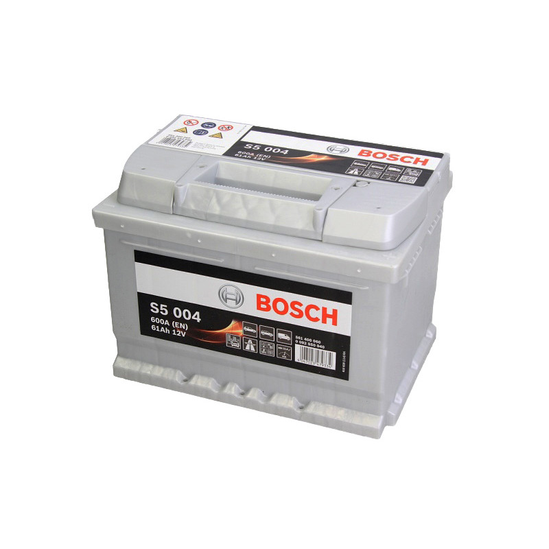 Автомобільний акумулятор Bosch S5 (004) 61Ah 600A R+ (низький корпус)