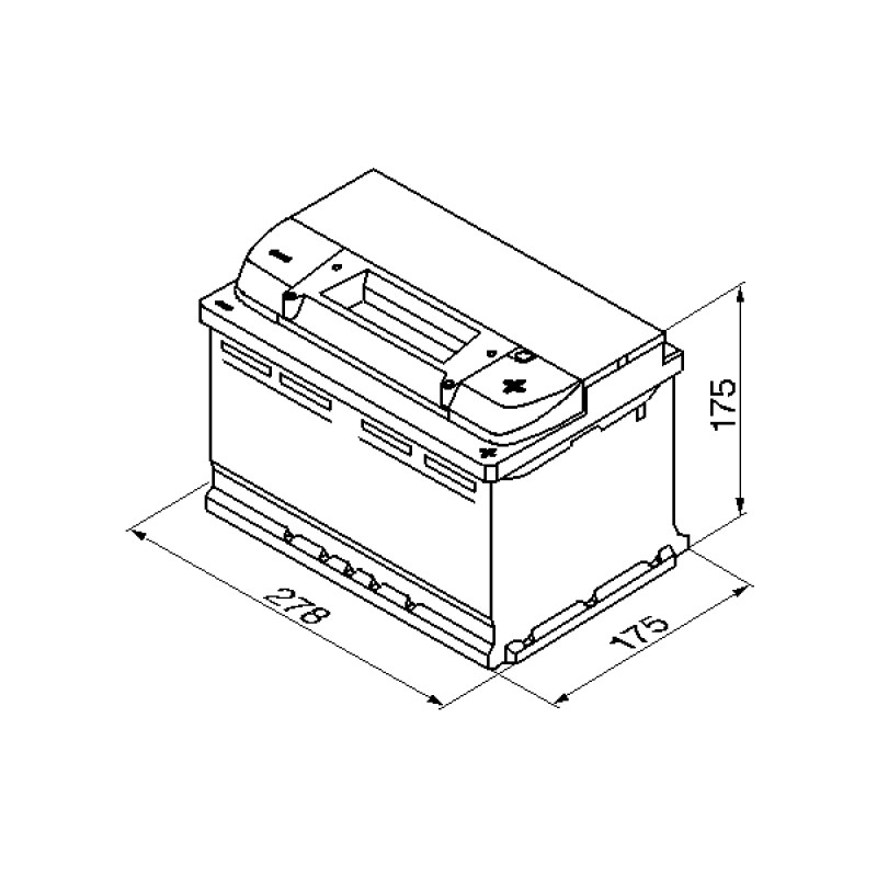 Автомобільний акумулятор Bosch S5 007 74Ah 750A R+ низький