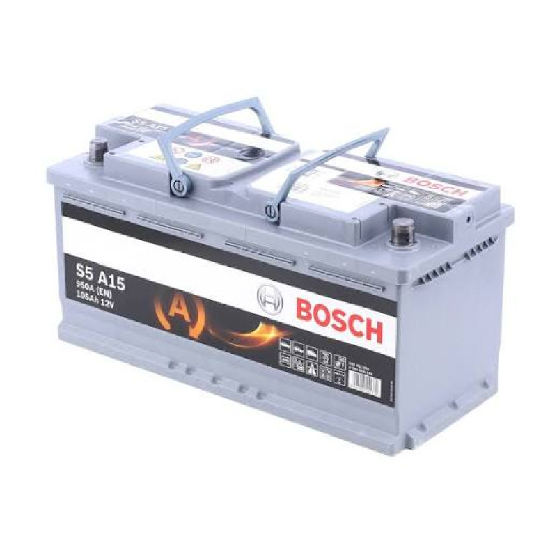 Автомобільний акумулятор Bosch S5 (A15) 105Ah 950A R+ AGM Start-Stop