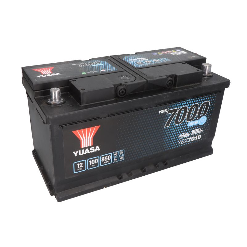 Автомобільний акумулятор Yuasa YBX7019 Start Stop EFB 100Ah 850A R+