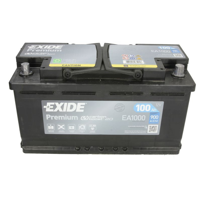 Акумулятор Exide Premium 100Ah 900A R+ (EA1000)