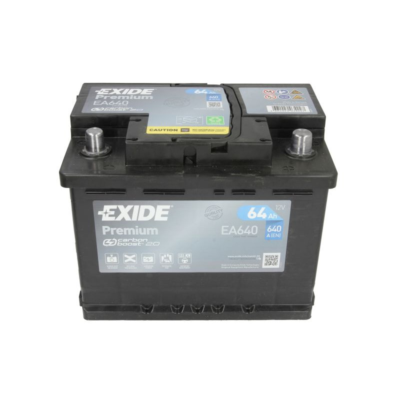 Акумулятор Exide Premium 64Ah 640A R+ (EA640)