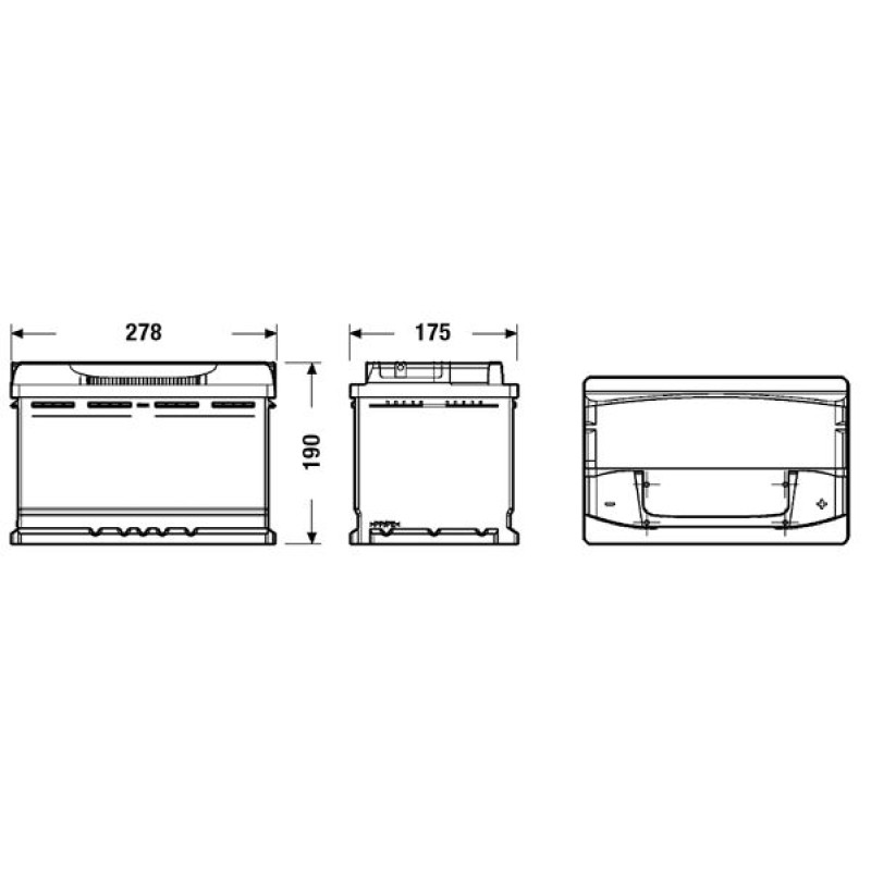 Акумулятор Exide Premium 77Ah 760A R+ (EA770)