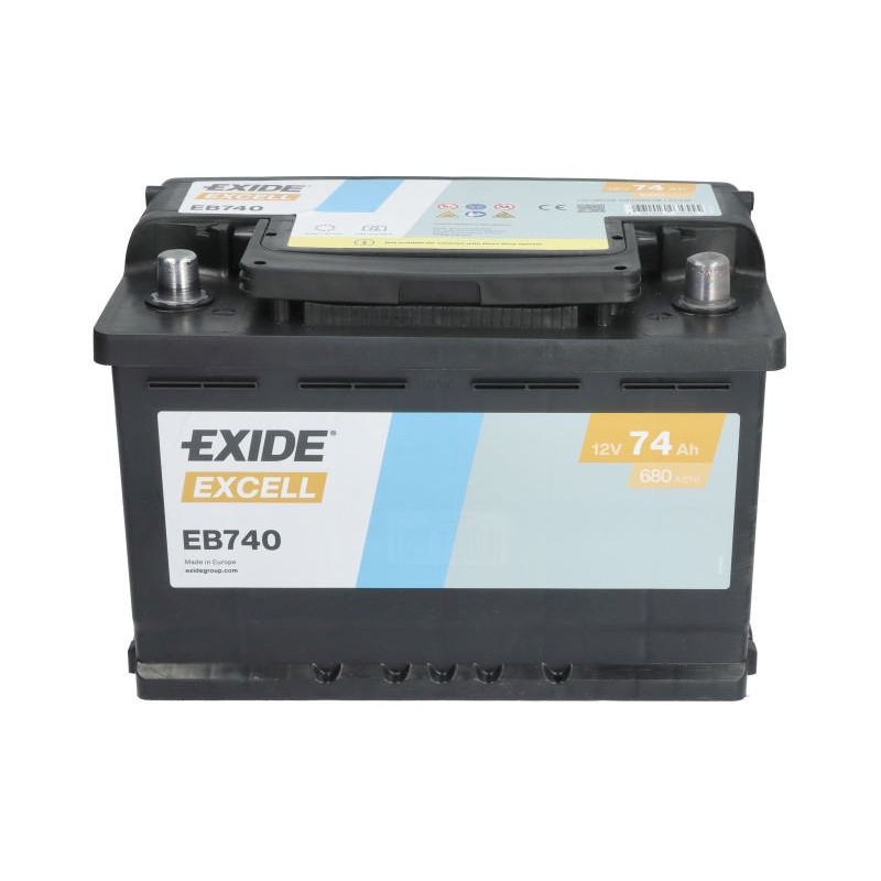 Акумулятор Exide Excell 74Ah 680A R+
