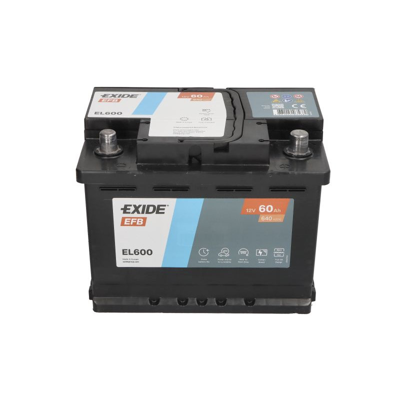 Акумулятор Exide 60Ah 640A R+ EFB Start-Stop