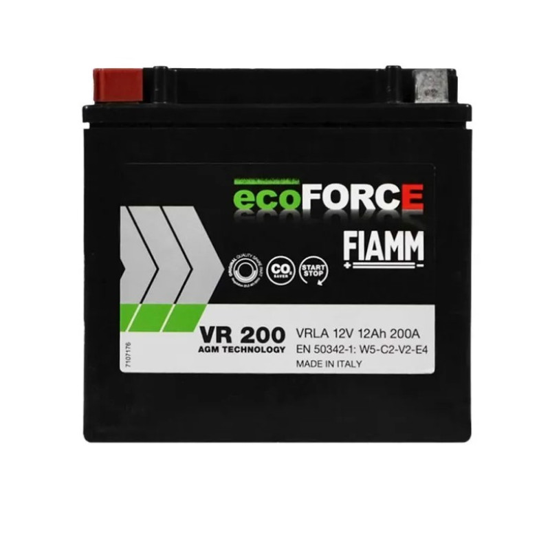 Акумулятор Fiamm Ecoforce 10Ah 170A L+ AGM (7906332/VR170) для авто volvo (31296300, 9M5N10671AA, ek091) Start-Stop