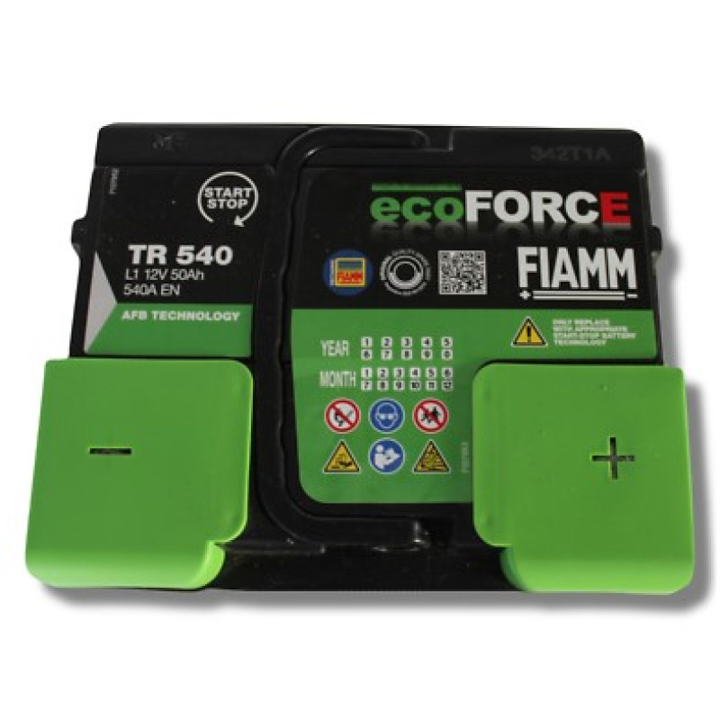 Акумулятор Fiamm Ecoforce 50Ah 540A R+ AFB/EFB (7907250/TR540) Start-Stop