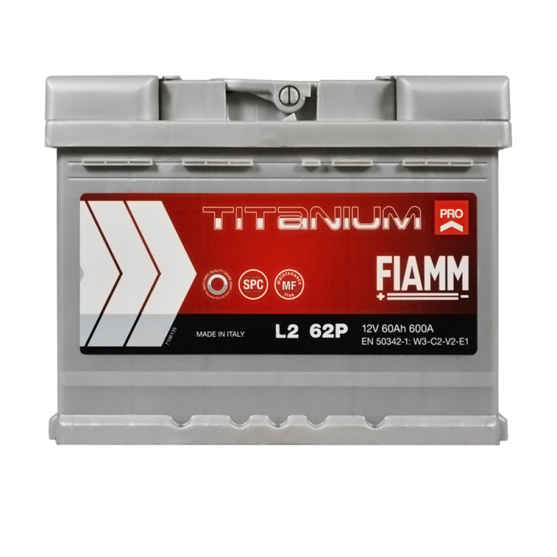 Акумулятор Fiamm Titanium PRO 60Ah 600A R+ (7905998/L2X 62P)