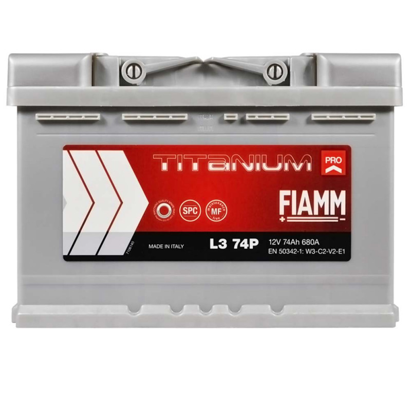 Акумулятор Fiamm Titanium PRO 74Ah 680A R+ (7905154/L3 74P)