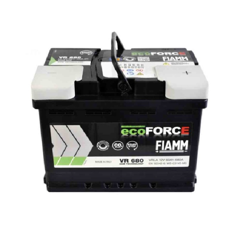 Акумулятор Fiamm Ecoforce 60Ah 680A R+ AGM Start-Stop
