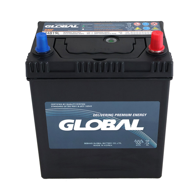 Автомобільний акумулятор GLOBAL 42Ah 360A R+ (Asia тонкі клеми)