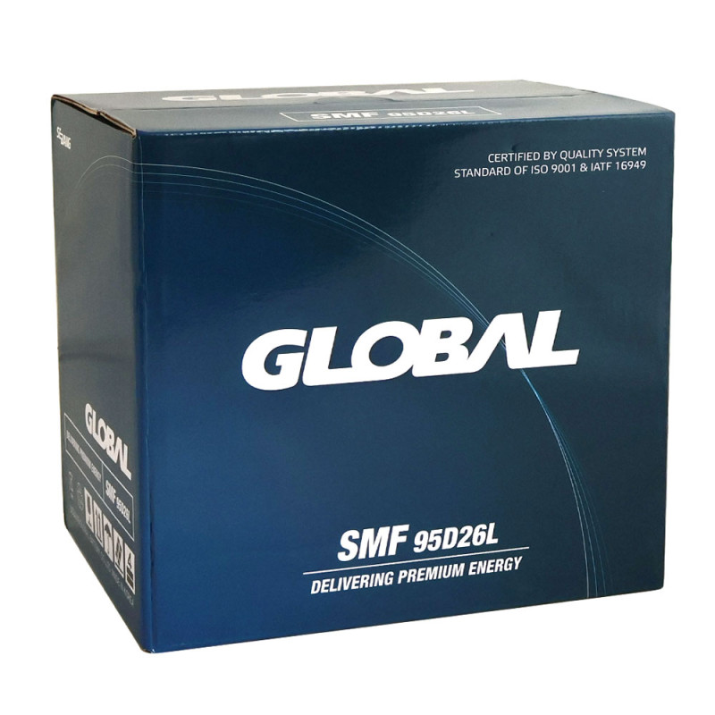 Автомобільний акумулятор GLOBAL 85Ah 700A R+ (Asia) 95D26L