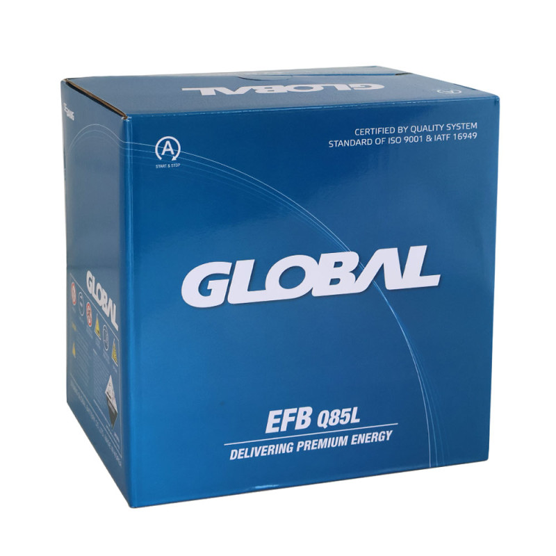 Автомобільний акумулятор GLOBAL 65Ah 580A R+ (Asia) 75D23L