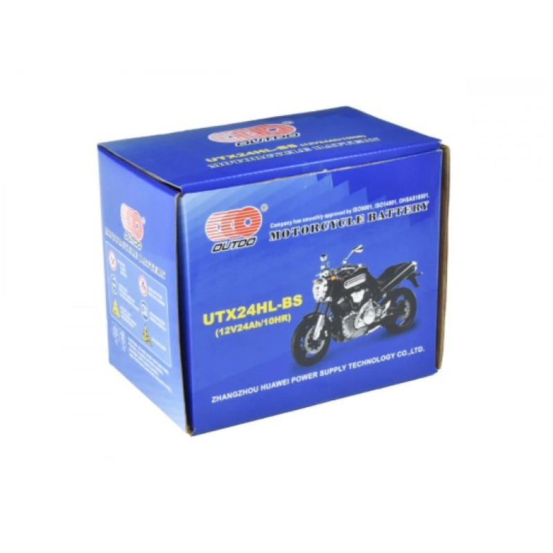 Акумулятор мотоциклетний OUTDO AGM UTX20HL-BS 12V 24A (R+)