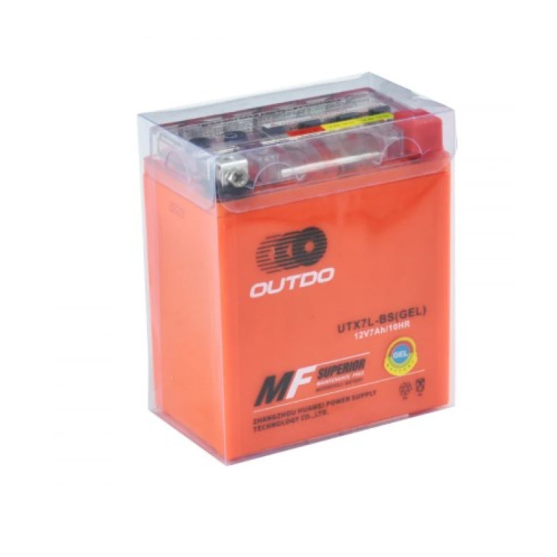 Акумулятор Outdo UTX7L-BS GEL (гелевий) 7Ah для мототехніки