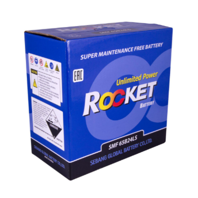Акумулятор Rocket 65Ah 580A R+ Asia (65B24LS) (HONDA)