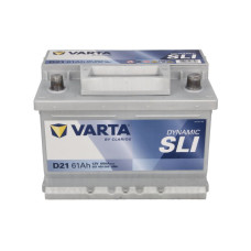 Varta D21 Dynamic SLI 61Ah 600A R+ (низький)