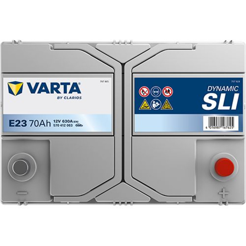 Акумулятор Varta E23 Blue Dynamic 70Ah 630A R+ (Asia) (570 412 063)