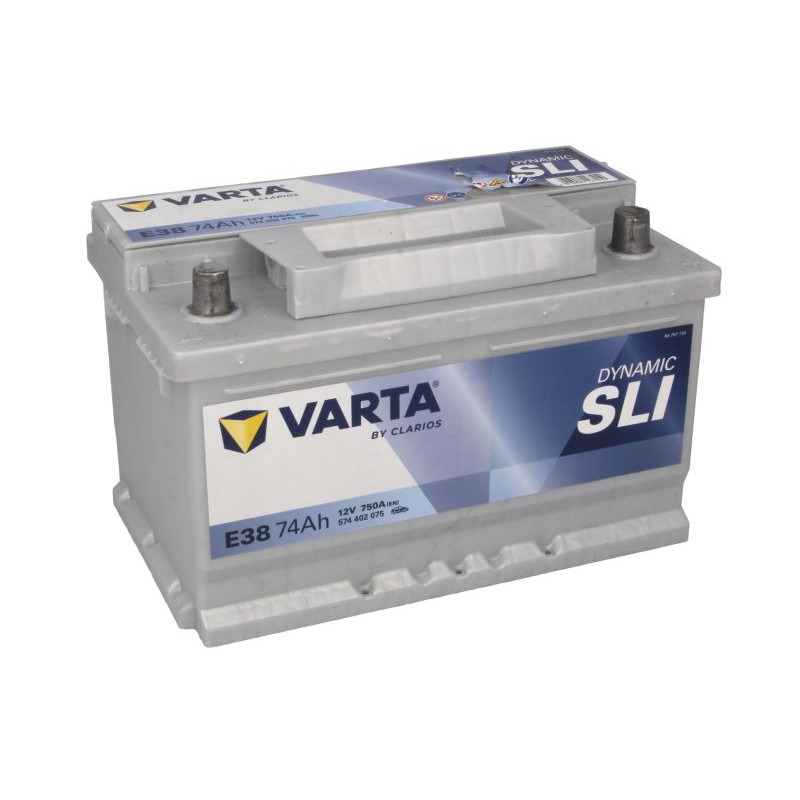 Акумулятор Varta E38 Silver Dynamic 74Ah 750A R+ (574 402 075)
