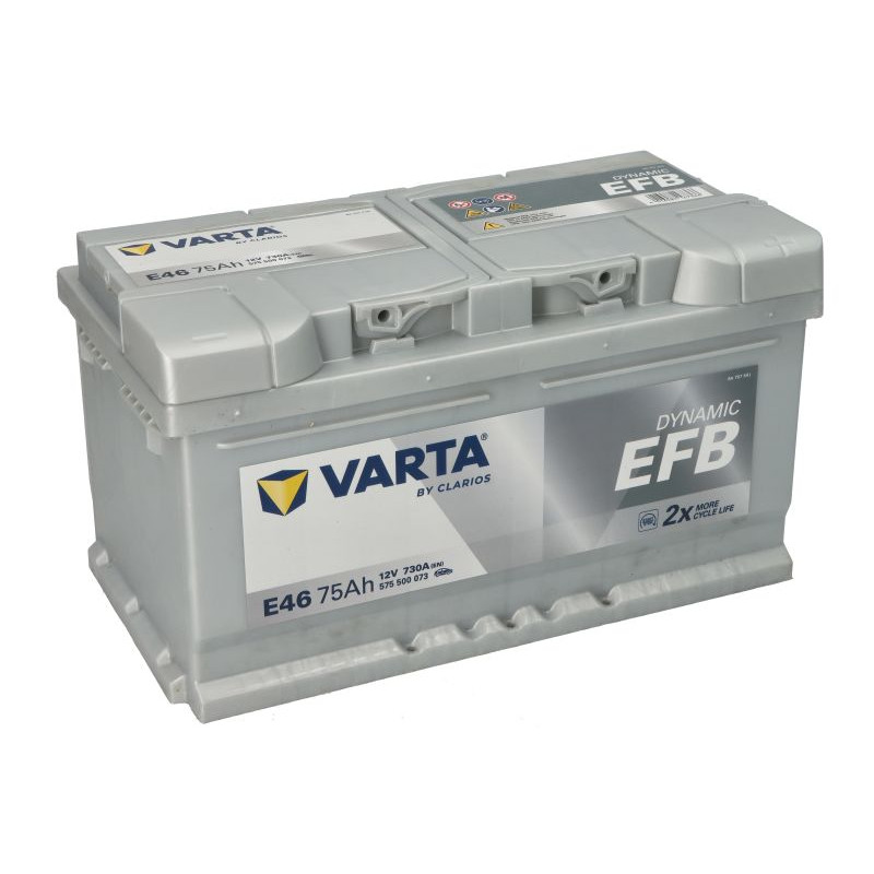 Акумулятор Varta E46 Blue Dynamic EFB 75Ah 730A R+ (575 500 073) Start-Stop