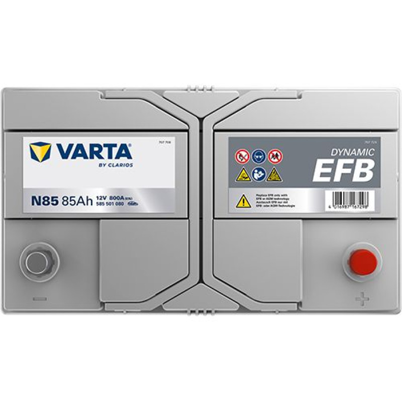 Акумулятор Varta N85 Blue Dynamic EFB 85Ah 800A R+ (Asia) (585 501 080) Start-Stop