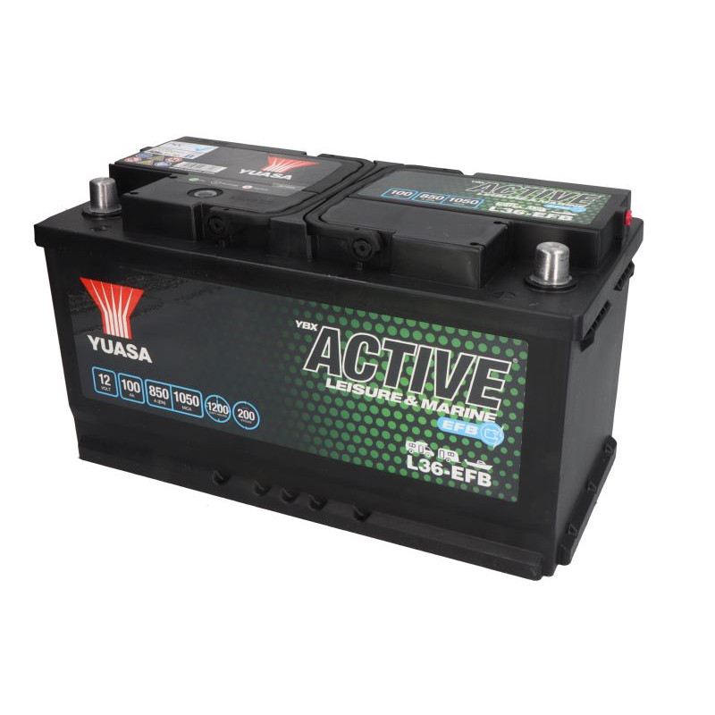 Човновий акумулятор Yuasa Marine L36-EFB 100Ah 850A R+ 600 Wh